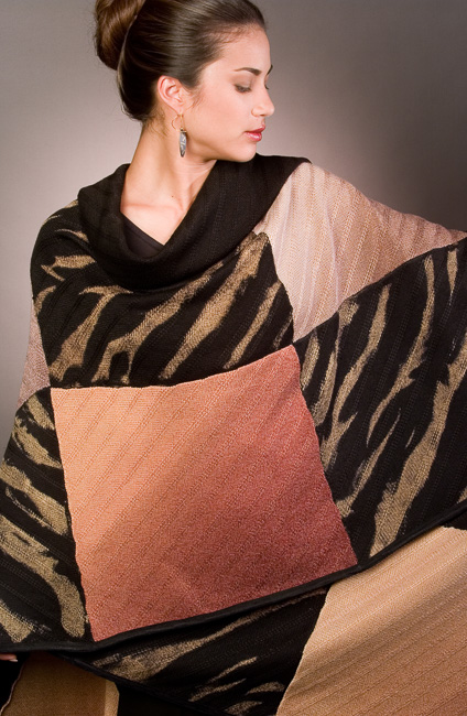 <p style="text-align: center;">Shibori Patchwork Wrap - 2002</p>